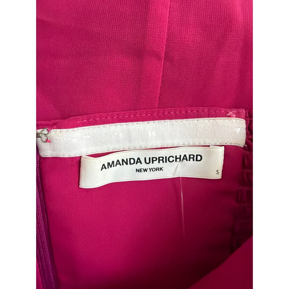 Amanda Uprichard Treasure Strapless Mini Dress Fuchsia Pink Women's Small - Picture 7 of 9
